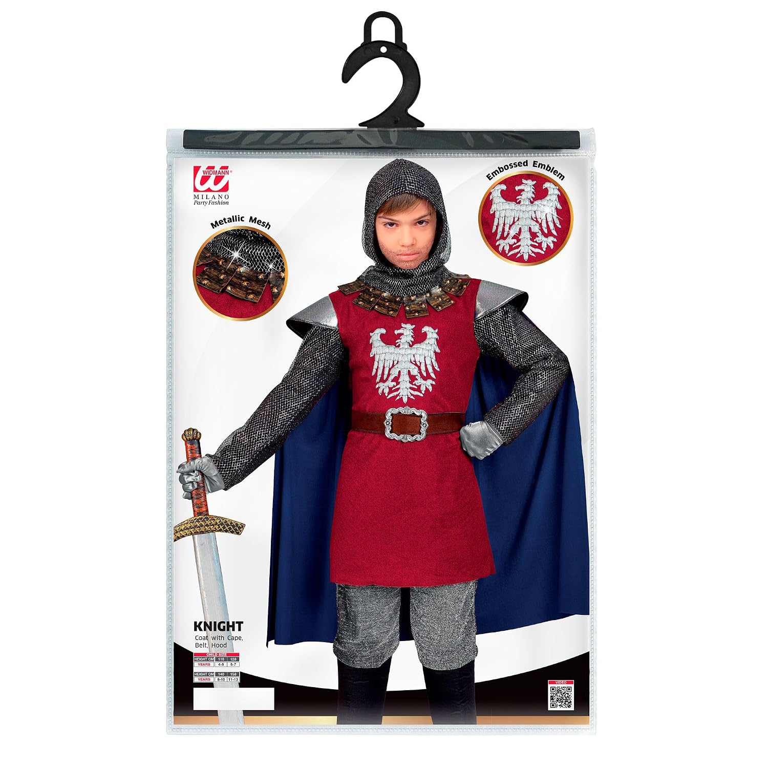 W WIDMANN MILANO — Costume enfant chevalier 116 cm – Image 4