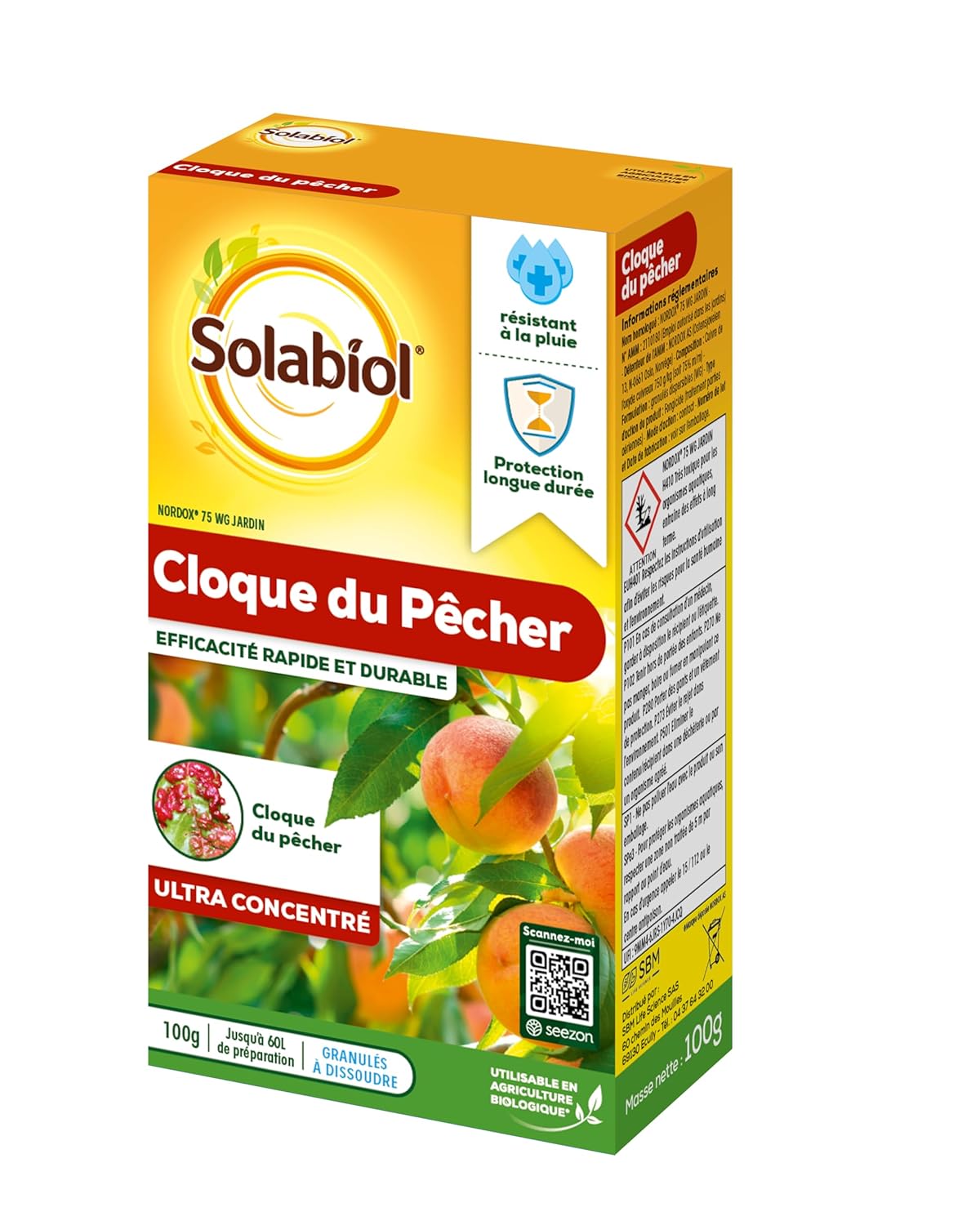 SOLABIOL — Traitement préventif cloque du pêcher 100g