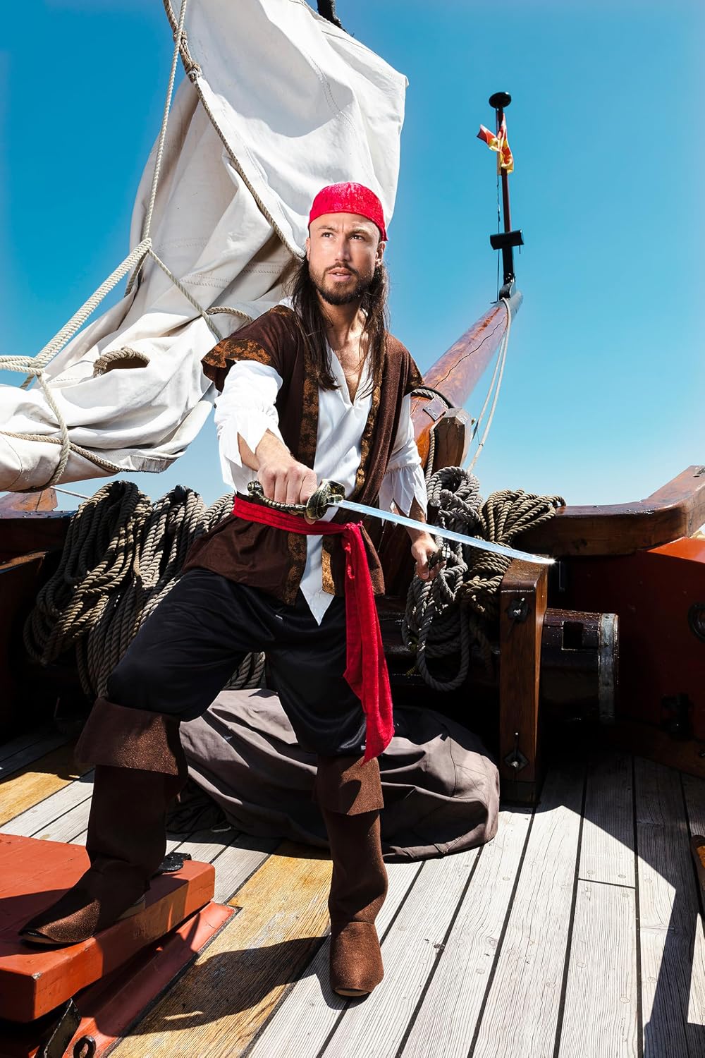 BOLAND — Costume de pirate adulte multicolore taille 50/52 – Image 4