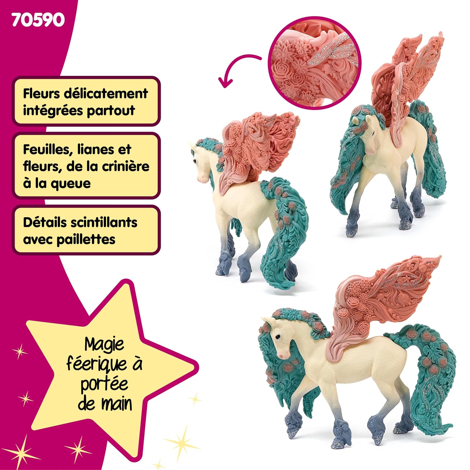 SCHLEICH BAYALA — Figurine Pégase Fleuri 14 x 7 x 13 cm – Image 2