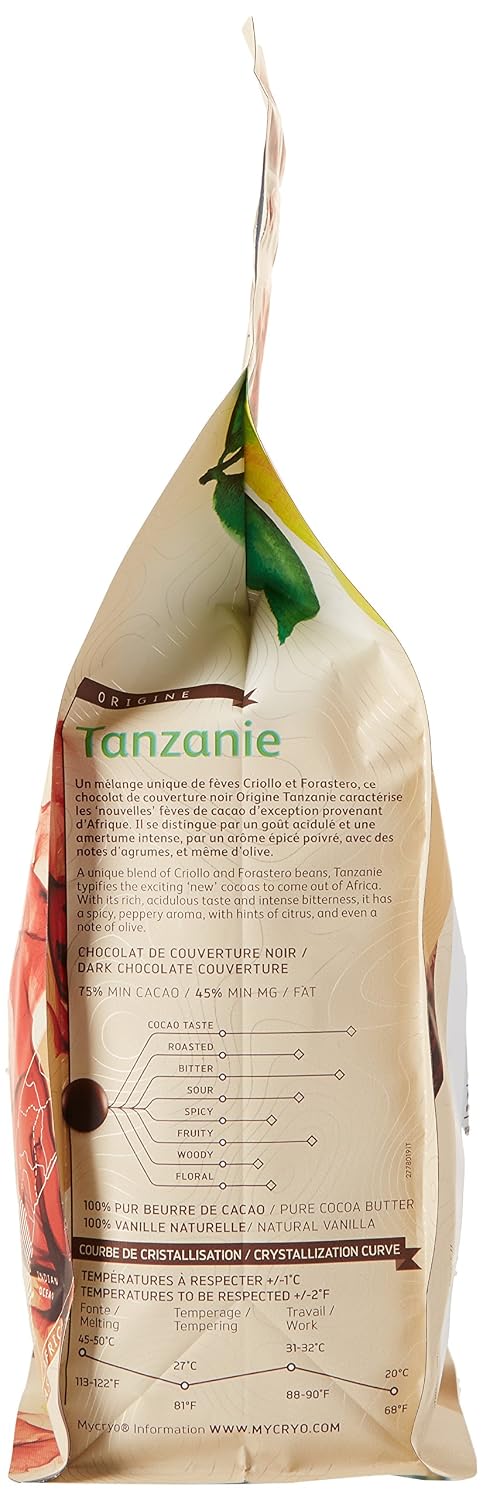 CACAO BARRY — Chocolat noir de couverture Tanzanie 1 kg – Image 4