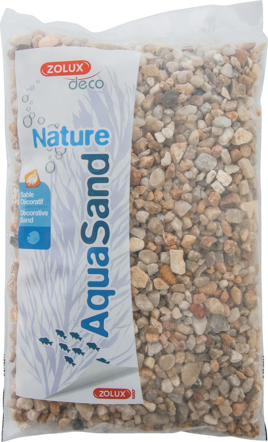 ZOLUX — Gravier naturel pour aquarium quartz 3 à 8 mm 1 kg