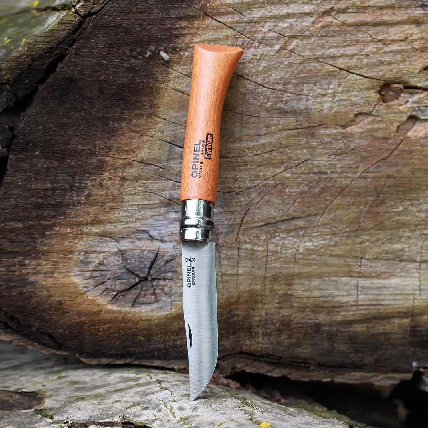 OPINEL N°08 Carbone — Couteau Pliant avec Étui Alpine – Image 6