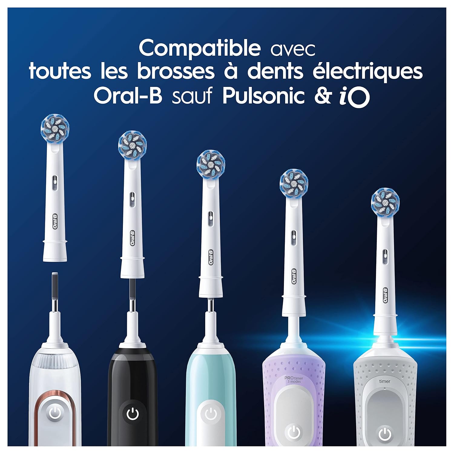 ORAL-B — Brossettes Sensitive Clean lot de 8 – Image 4