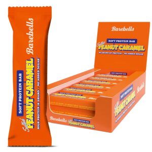 Barebells Barre de protéine Soft Bar 16g proteine, 12x55g chocolat protein bars (Salted peanut Caramel)