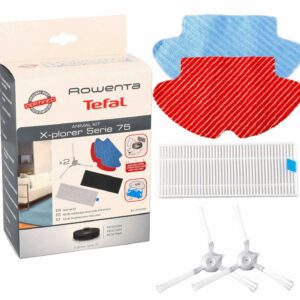 Rowenta Kit chiffons brosses filtre HEPA aspirateur Robot Xplorer 75 RR76