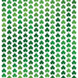 P'TIT CLOWN - 23237 - Rideau Lamé Trêfles - Idéal pour une Saint Patrick - Facile à installer - Plastique - 100x200 cm - Vert