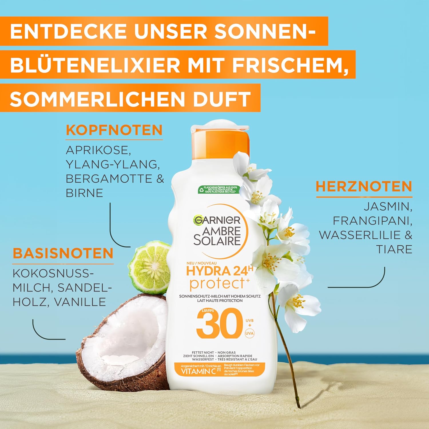GARNIER Ambre Solaire Hydra Protect+ — Lait solaire SPF 30 175 ml – Image 2