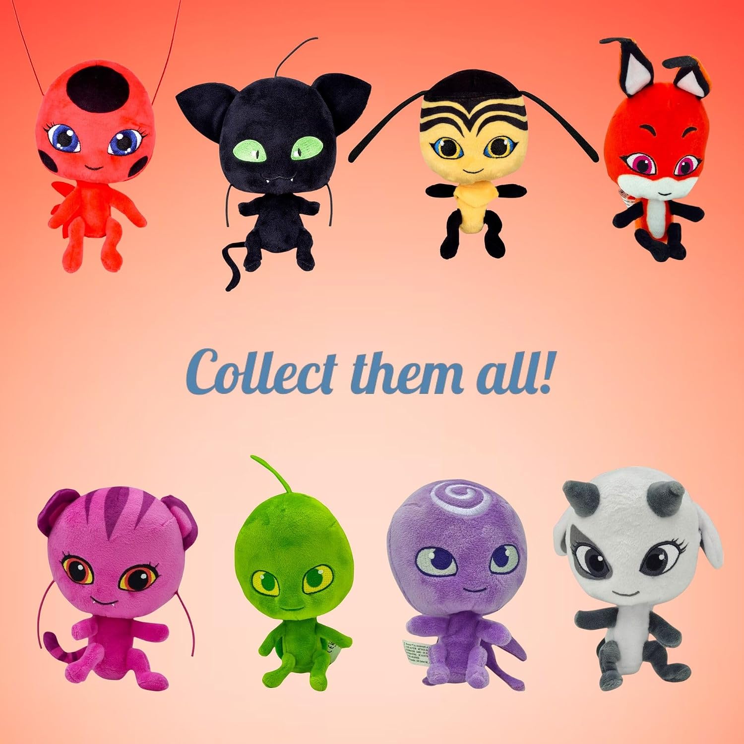 BANDAI Miraculous Ladybug — Peluche Tikki 15 cm – Image 3