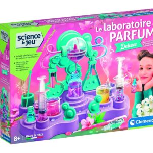 Clementoni | Le Laboratoire des Parfums Deluxe – Coffret Scientifique pour Enfants 8 Ans+ | Kit STEM Chimie Cosmétique | Créer Parfums & Diffuseurs | Activité Éducative