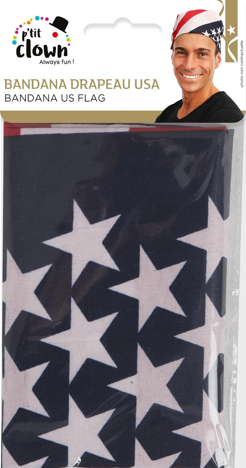P'TIT CLOWN — Bandana USA 54 x 54 cm – Image 3