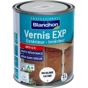BLANCHON - Vernis EXP bois intérieurs/extérieurs incolore satiné 1 litre - 04103737