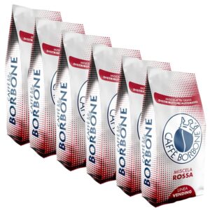Café en grains mélange ROUGE Caffè Borbone Vending 1 kg x 6