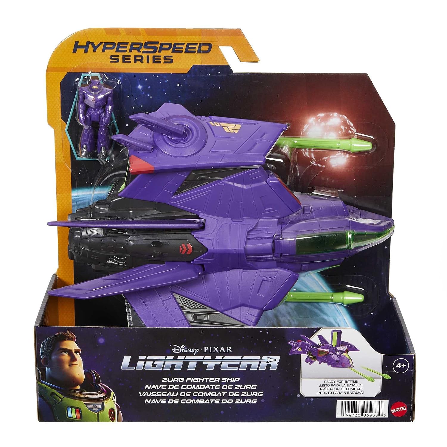 PIXAR — Vaisseau de Combat de Zurg avec figurine 5,7 cm – Image 5