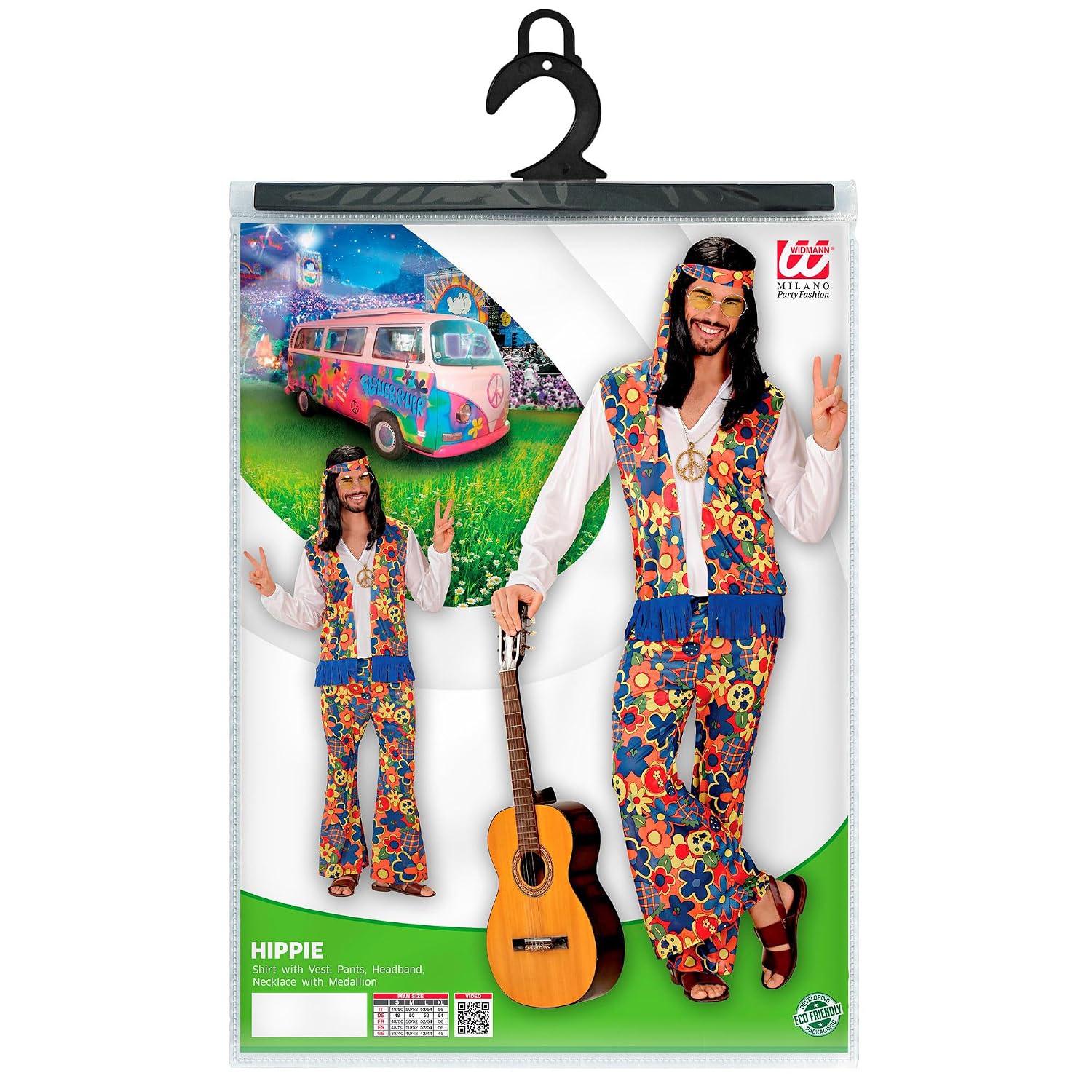 W WIDMANN MILANO Party Fashion — Costume hippie homme – Image 3
