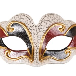P'TIT CLOWN - Loup Vénitien à Nouer - Masque Déguisement Adulte - Luxe, Élégant - Accessoire Costume Carnaval, Fêtes de Fin d'Année, Nouvel An, Noël et Fêtes Costumées (Loup vénitien - femme)