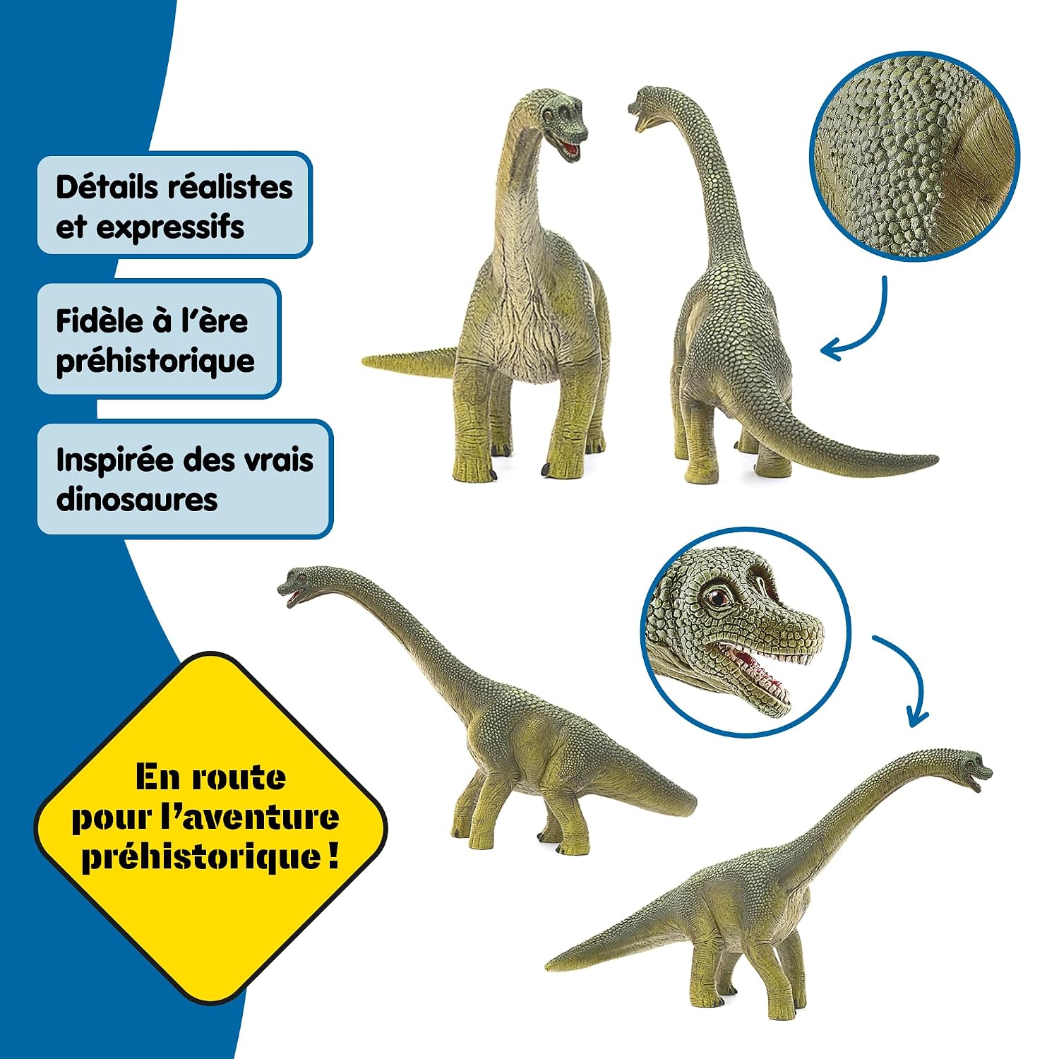 SCHLEICH — Figurine Brachiosaure verte détaillée – Image 4