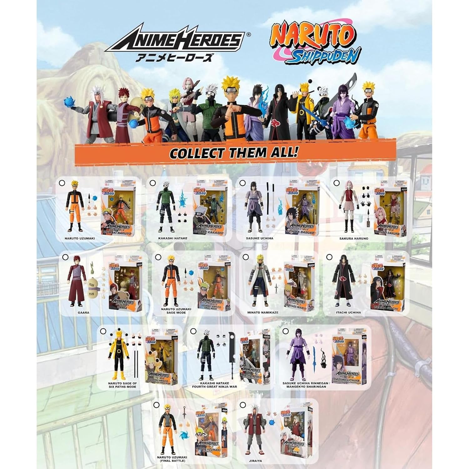 BANDAI Naruto Shippuden — Figurine Anime Heroes Kakashi 17 cm – Image 6