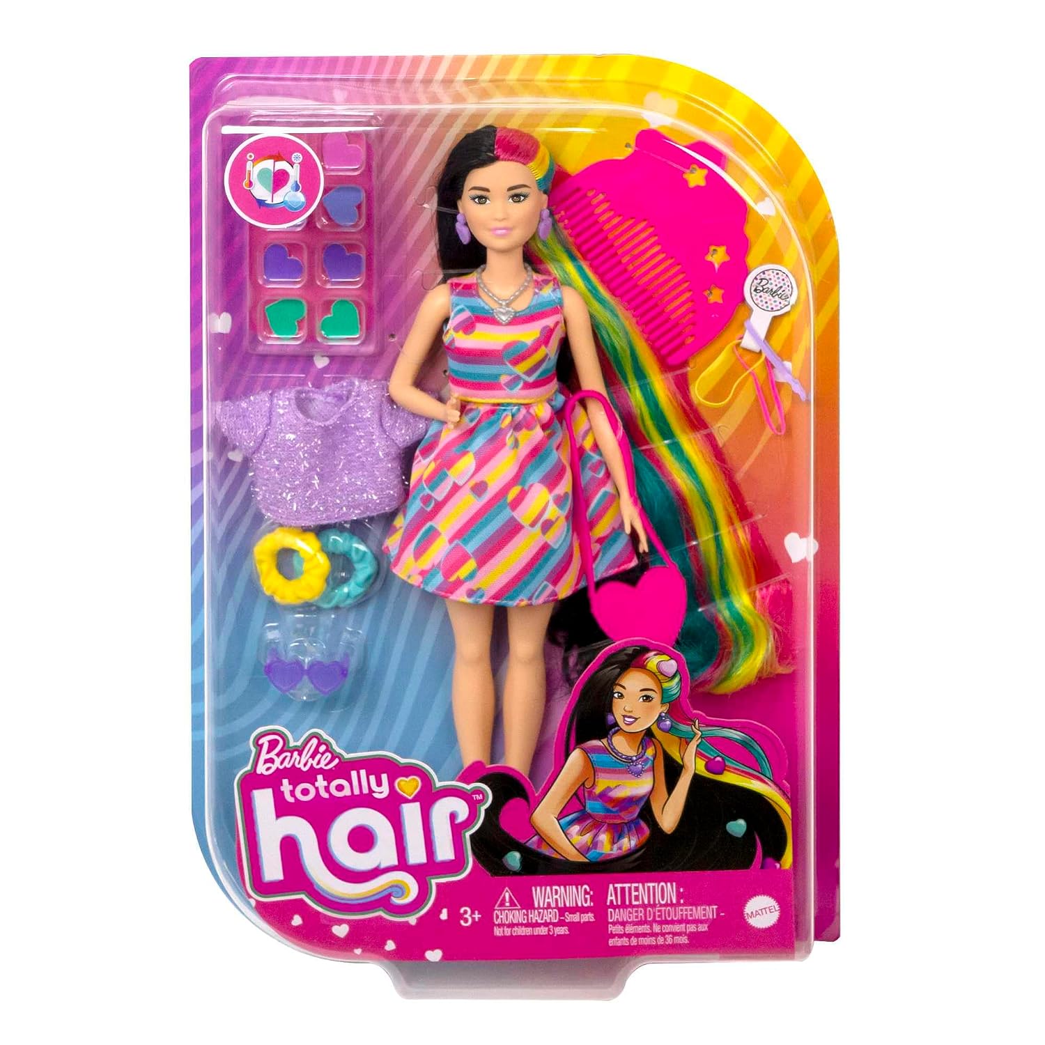 BARBIE — Poupée Ultra Chevelure Cœurs avec 15 Accessoires – Image 6