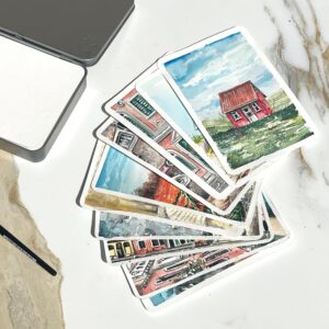 Alternative view of HAHNEMUHLE — Lot de 5 cartes postales aquarelle 10,5 x 14,8 cm