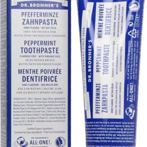 Dentifrice Menthe poivrée Dr Bronner's 105ml