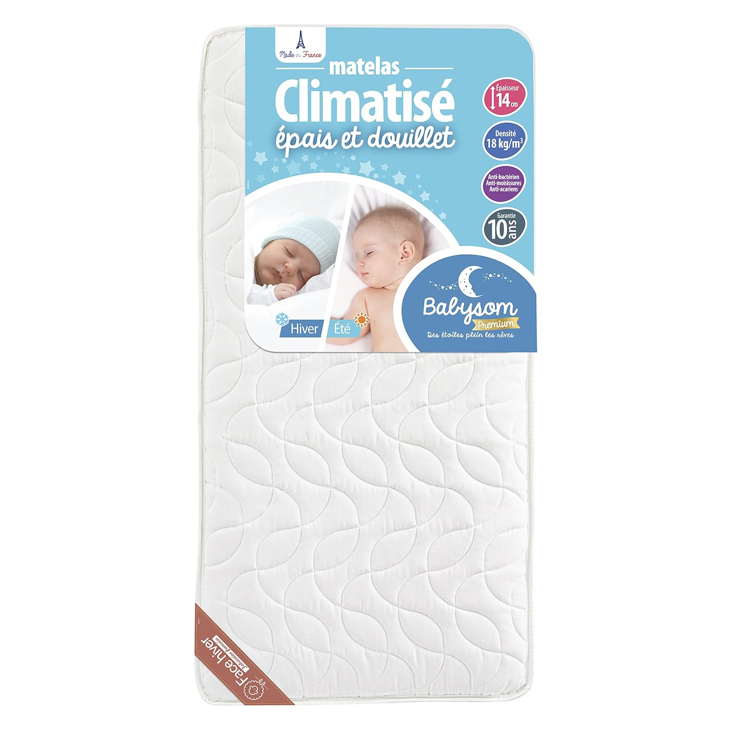 BABYSOM — Matelas Enfant/Bébé Réversible 70x140 cm – Image 2