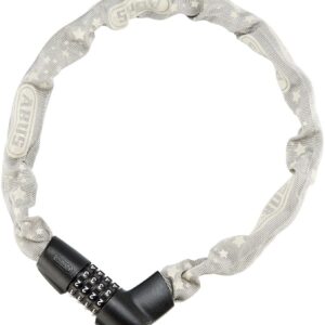 ABUS Serrure à chaîne Tresor 1385/75 - serrure à combinaison en acier trempé - chaîne carrée de 6 mm d'épaisseur - niveau de sécurité 6