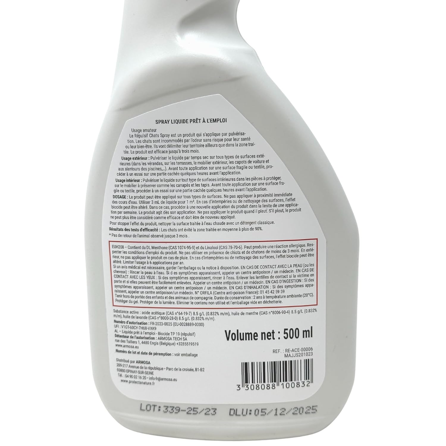 Répulsif Chats — Spray intérieur/extérieur 500ml – Image 4