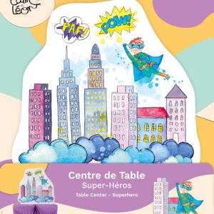 Alternative view of CAM ET LEON — Centre de Table Super Héros