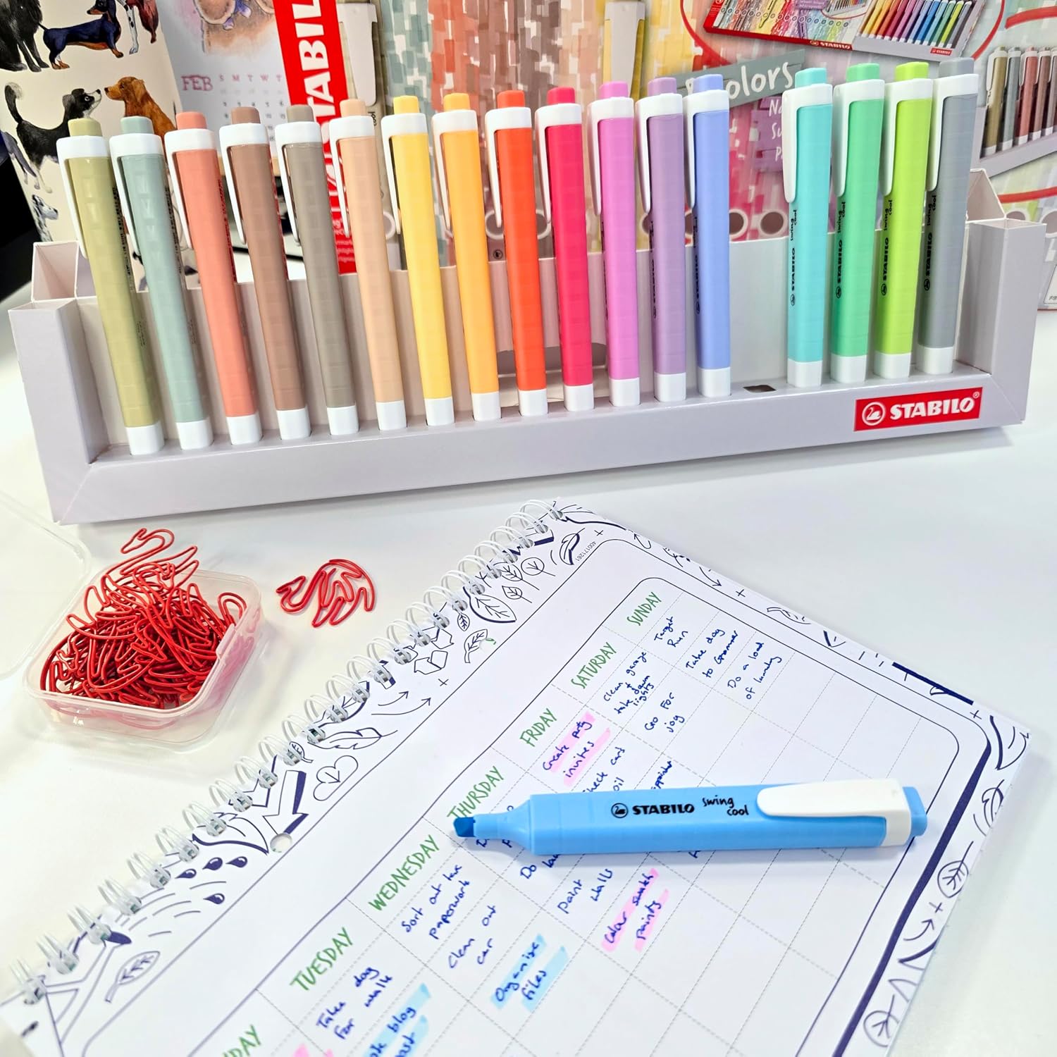 STABILO swing cool — Étui chevalet x18 surligneurs pastel## – Image 4