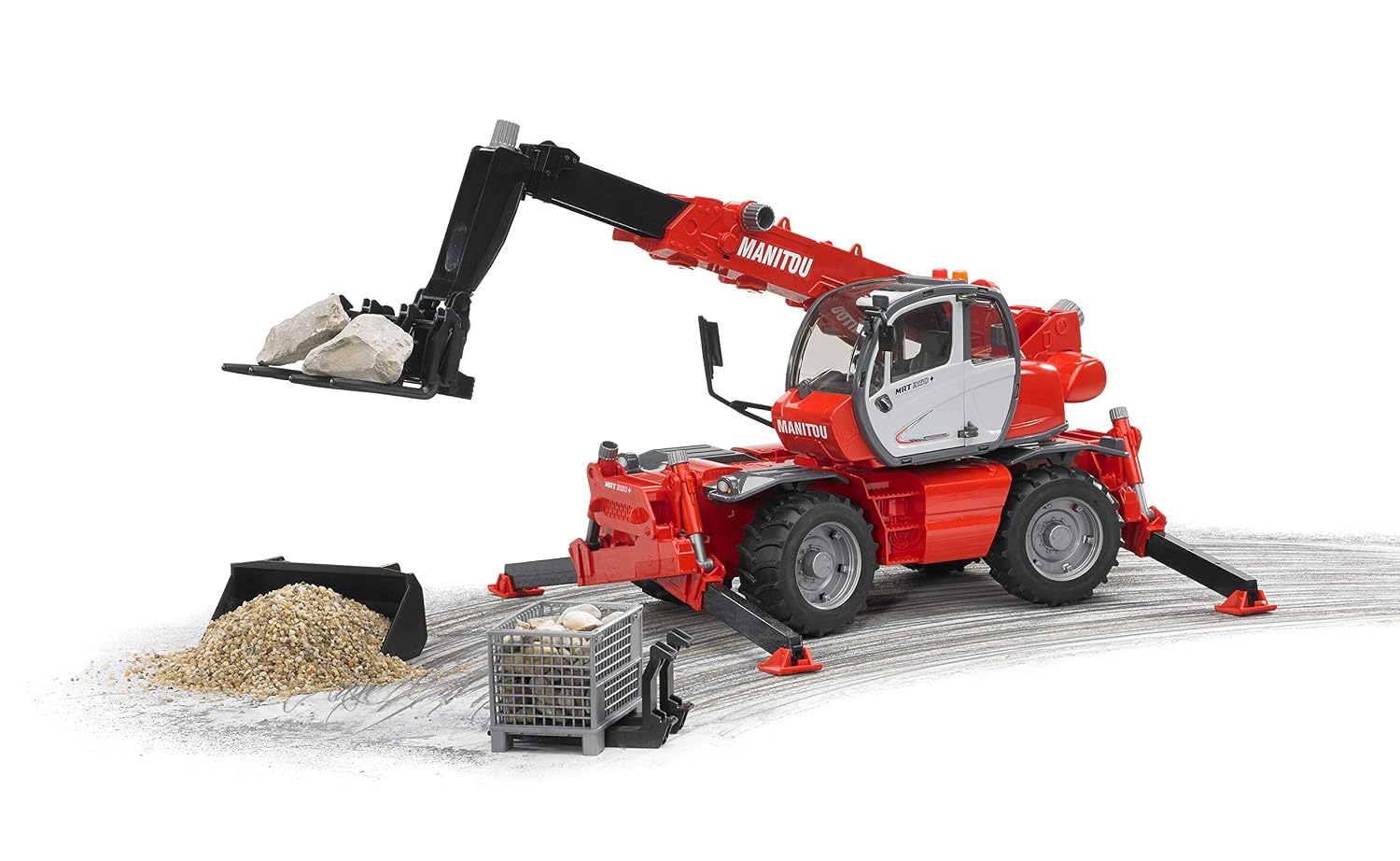 BRUDER Manitou MRT 2150 — Chariot élévateur télescopique 1:16 – Image 7