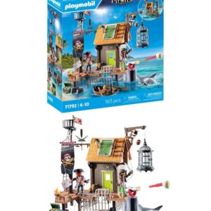 PLAYMOBIL | Pirates | Port Pirate avec Prison de Corsaires | Figurines de Pirates | Jouets de Pirates | Jouet pour Enfants dès 4 Ans | 71792