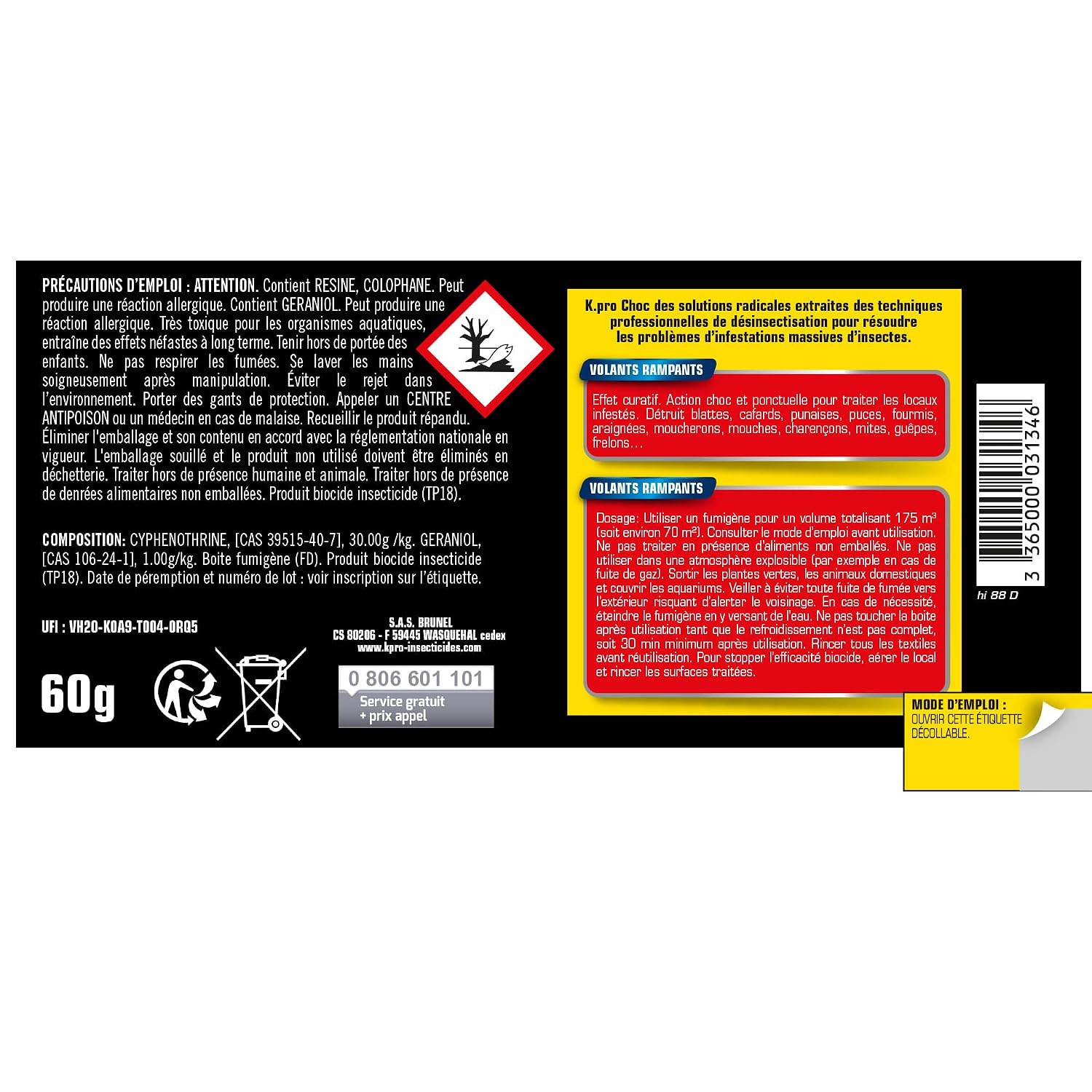 KAPO — Fumigène spécial infestation 60 g pour 130 m³ – Image 6