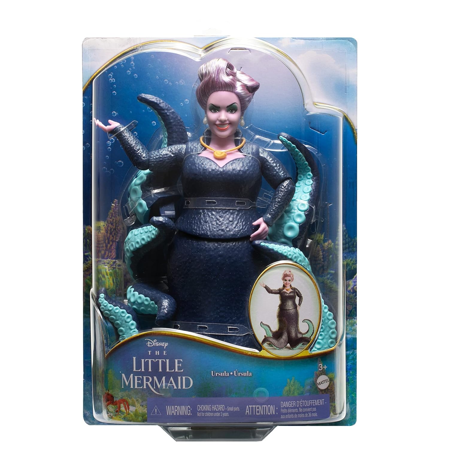 MATTEL Disney La Petite Sirène — Poupée Ursula articulée – Image 6