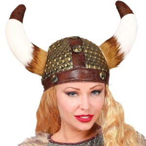 Alternative view of WIDMANN — Casque Viking à Cornes Doré/Marron