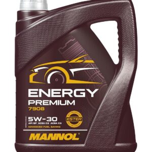 MANNOL Huile moteur ENERGY PREMIUM 5W-30 Huile synthétique Huile ACEA C3 ACEA C2 API CH-4 API SN 5 L
