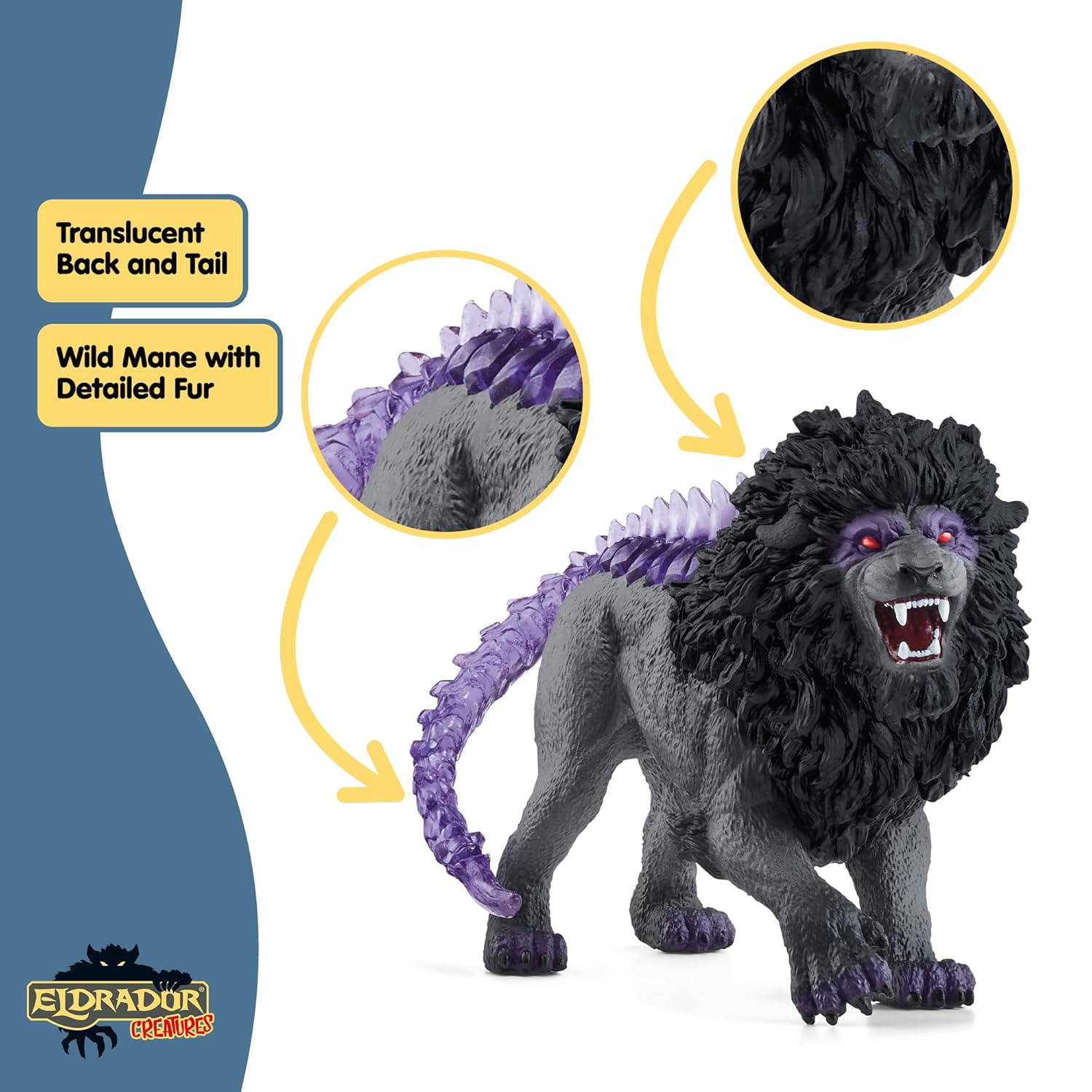 SCHLEICH Eldrador — Figurine Lion de l'Ombre – Image 3