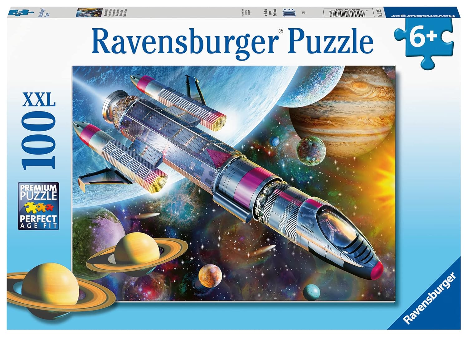 Ravensburger - Puzzle Enfant - Puzzle 100 p XXL - Mission dans l'espace - Dès 6 Ans - 12939