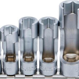 BGS 1105 | Jeu de douilles speciales, fendues | 10 mm (3/8") | 10-19 mm | 7 pièces