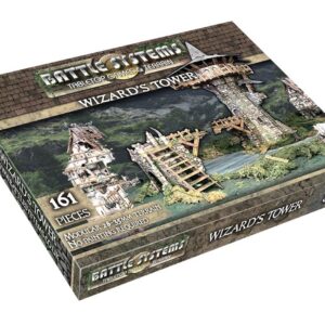 Fantasy Battle Systems Wargames Terrain - Tour Wizards - Table de Jeu Multi-Niveaux - Univers Wargaming 40K - BSTFWE017