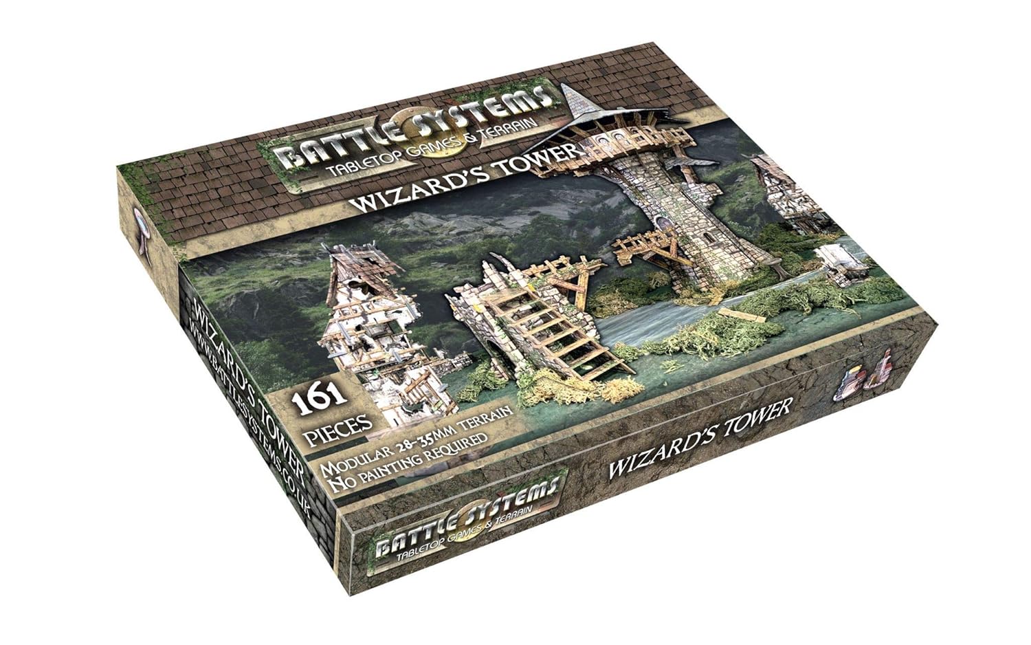 Fantasy Battle Systems Wargames Terrain - Tour Wizards - Table de Jeu Multi-Niveaux - Univers Wargaming 40K - BSTFWE017
