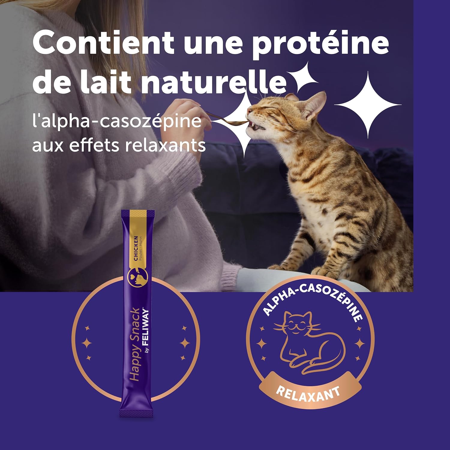 FELIWAY Happy Snack — Friandises Apaisantes Chat x6 Poulet – Image 2