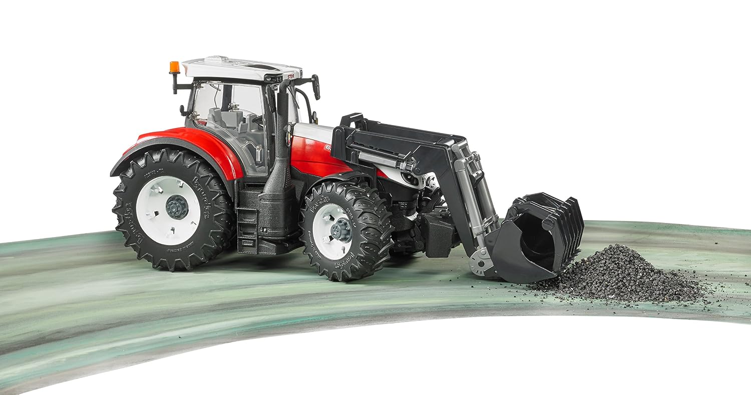 BRUDER Steyr 6300 Terrus CVT — Tracteur avec chargeur frontal – Image 2