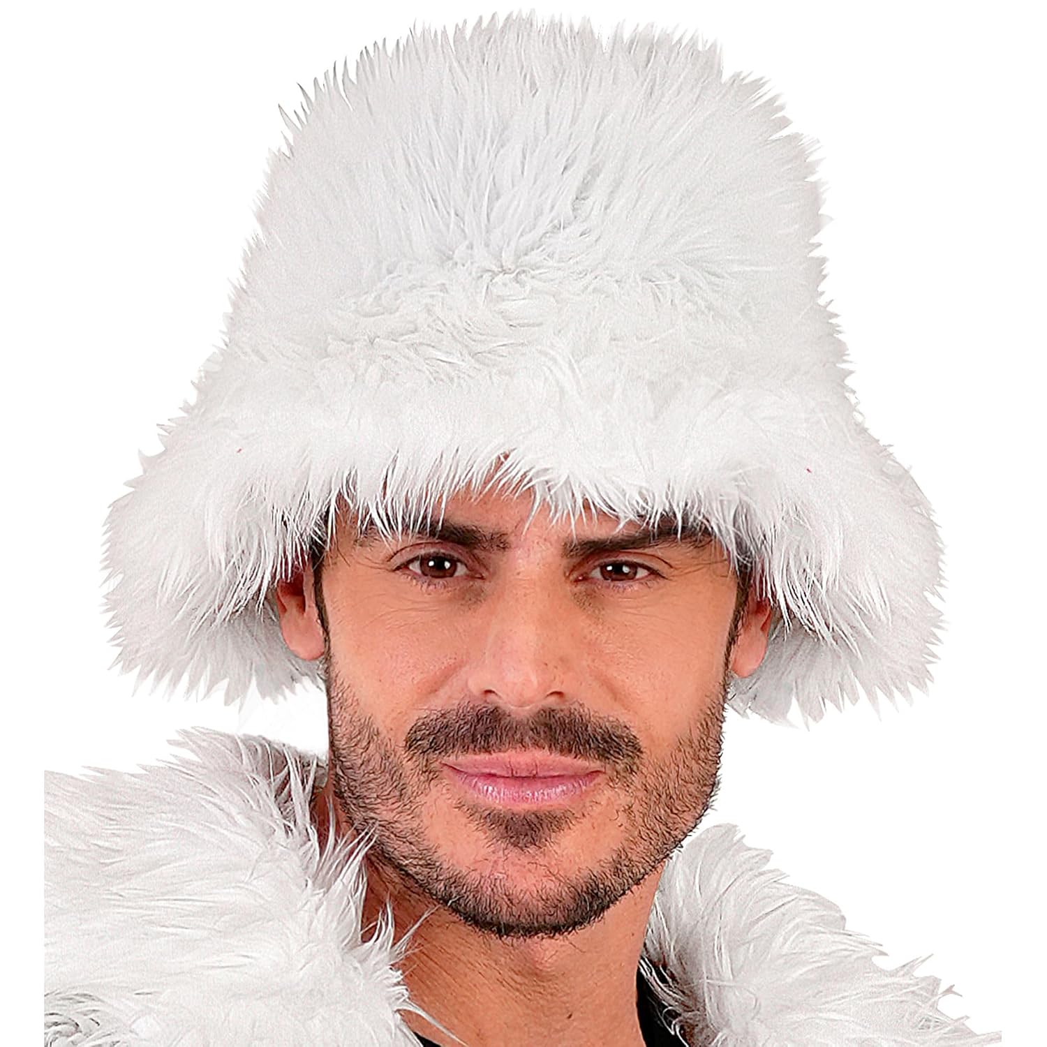W WIDMANN MILANO Party Fashion — Chapeau bob en peluche blanc – Image 4