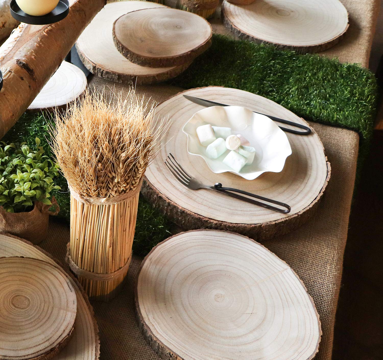 CHAKS — Rondin en Bois Naturel Ø 32-36 cm 3,5 cm – Image 4
