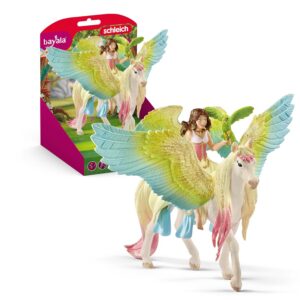 Schleich Fée Feya et Une Licorne ailée