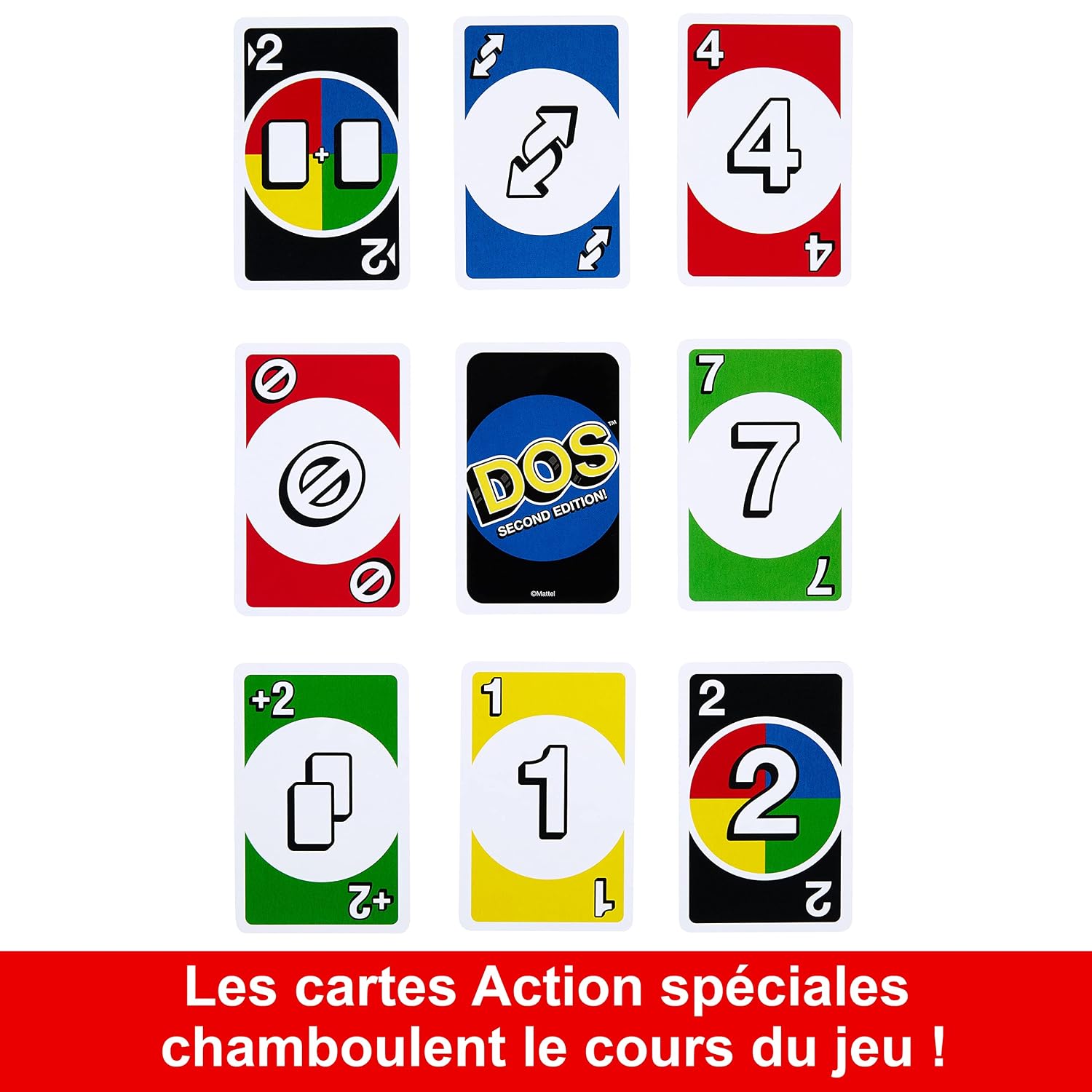 UNO DOS Deuxième Édition — Jeu de Cartes Familial – Image 4