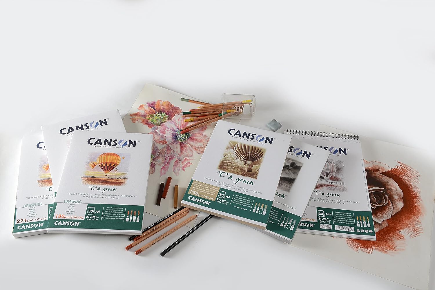 CANSON C à Grain — Bloc papier dessin A4 30 feuilles – Image 4
