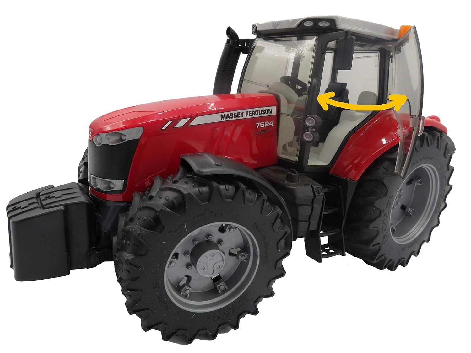 BRUDER Massey Ferguson 7624 — Tracteur pour Enfants Rouge – Image 4