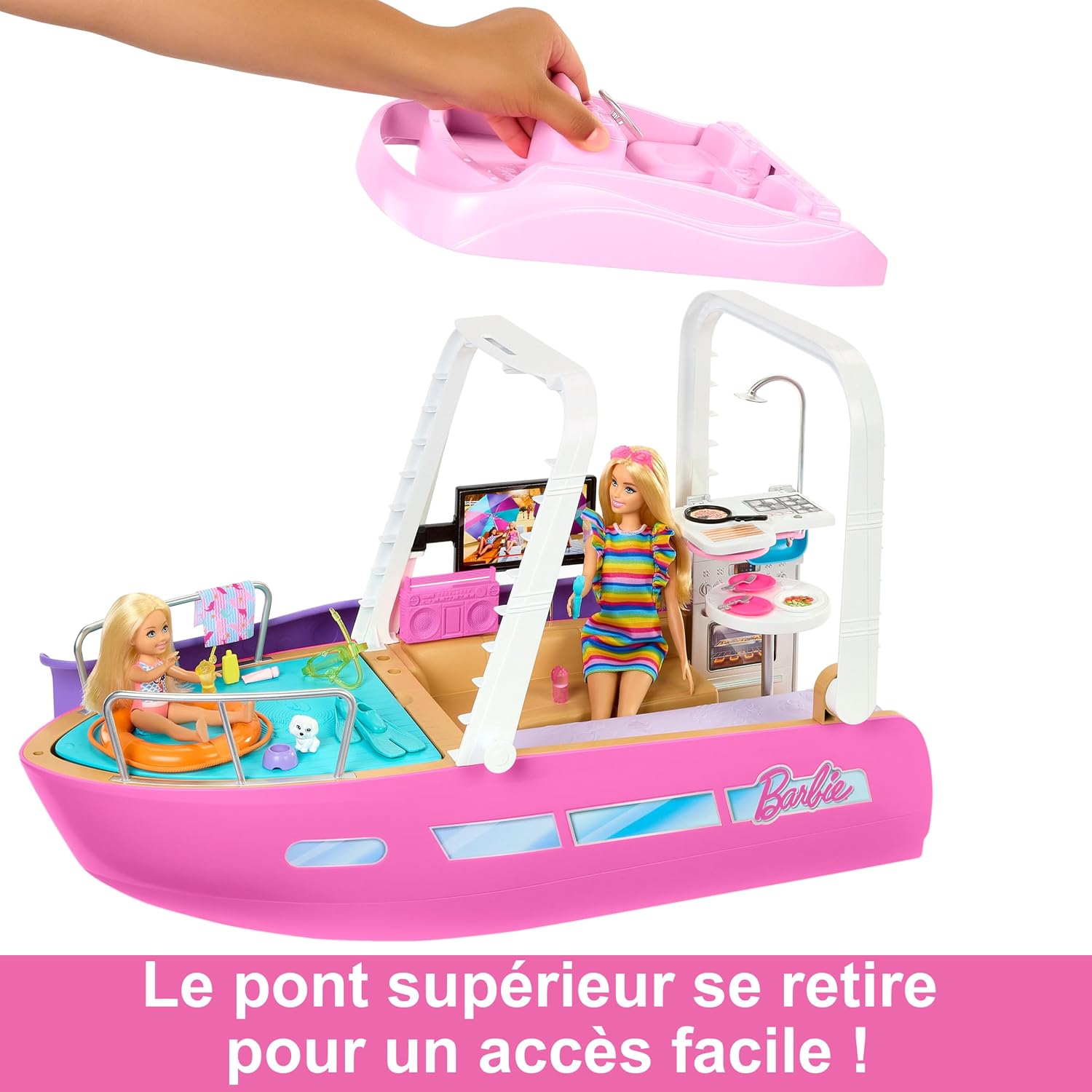BARBIE — Coffret Bateau de Rêve avec 20 Accessoires – Image 3